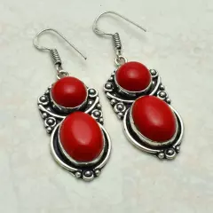 Mariam Jasper Handmade Drop Dangle Earrings Jewelry Gift For Her 2" AE-51031