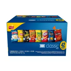 Frito-Lay Snacks Classic Mix Variety Pack, 42 Count