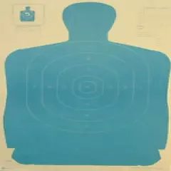 Official NRA B-27 Blue silhouette targets 23" x 45" (100 targets)