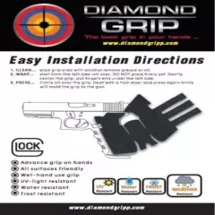 NEW! Diamondgripp Glock [19] Gen 5 Silicone-Rubber Grip Tape *FAST SHIP*!!