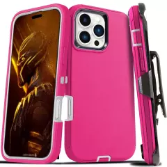 For iPhone 16 15 14 13 12 Plus 11 Pro Max Shockproof Heavy Duty Case + Belt Clip