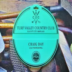 vtg - PGA Golf Bag Tag - TURF VALLEY COUNTRY CLUB cc - Ellicott City MD