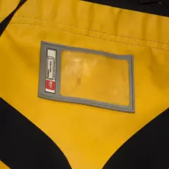 THE NORTH FACE YELLOW/BLACK DUFFEL BAG WITH BACKPACK STRAPS