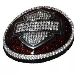 HARLEY DAVIDSON Women's Crystal B&S with Glitter Belt Buckle [B11]