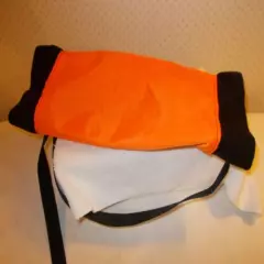 Soft Warm Hand Warmer Hunting Orange Muffler w/Belt Snap & Pocket