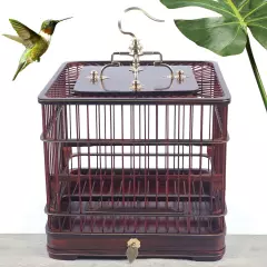 Bird Cage Bird Aviary Small Birds Canary Parakeet Finches Wooden Indoor &Outdoor