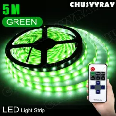 5M 16ft UV/Green Boat Light LED Strip Night Fishing IP68 Waterproof attractant