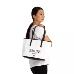 White Luxury PU Leather Shoulder Bag, bride crew, Fashionable Designer Handbag