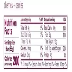 GoMacro Cherries and Berries Snack Bar 2 oz Case of 12 organic kosher