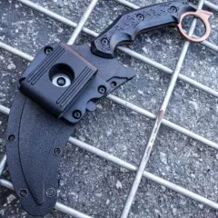 9.5" Bronze Tactical Talon Full Tang Fixed Blade Hunting Survival Karambit Knife