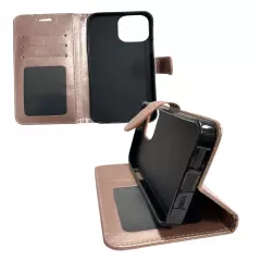 Flip Credit Card Holder Wallet Case for iPhone 13 Pro Max, Free Tempered Glass