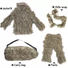 Ghillie Suit Woodland Camouflage Sniper Yellow Grass Camo Clothing Hunting Suit