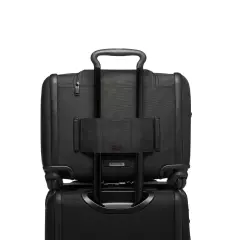 TUMI Alpha 3 Compact 4 Wheeled Brief - BLACK - 117157-1041