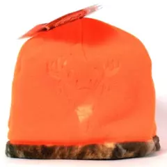 1 Count Hot Shot Realtree Edge Bright Orange & Camo Hat One Size Fits All