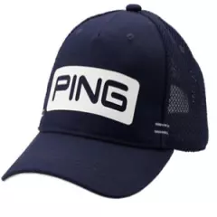 PING Japan Golf CANDY BAR Mesh Cap Tour Model HW-U206 Flex Fit Navy