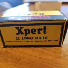 Vintage Western Xpert 22 Long Rifle Ammo Box, (Empty)