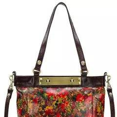 Patricia Nash Multi Floral Print Leather Shoulder Tote Bag Nwt