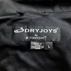 FootJoy DryJoys Rain Jacket Full Zip Mens L Navy Zip-Off Sleeves Waterproof