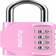 1 Pack Combination Lock 4 Digit Locker Lock Outdoor Waterproof Padlock for Schoo