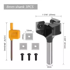 2 Shank Machine Clip-type 3 Edged Router Bits with Bearing Cnc Cutting Tools