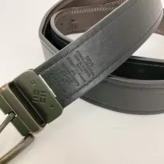 COLUMBIA Size LARGE (38-40) Reversible Brown Black LEATHER BELT Men’s