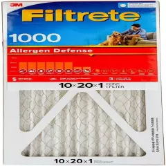 Filtrete by 3M Allergen Defense 1000 Furnace Filters (10x20x1) 4 Pack MERV 11