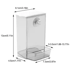 Durable Bird Feeder with Lid Anti-spill Parrot Parakeet Finch Cockati X7S3