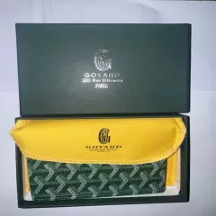 Goyard Passport Holder Card Wallet (Green) Passport holder Goyard