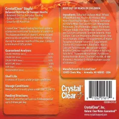 CrystalClear Staple Balanced Nutrition Koi Fish Food for Every Day Feeding, 3mm 