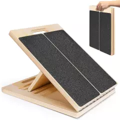 Portable Wooden Slant Board for Calf Stretching Squats Calf Stretcher Physical T