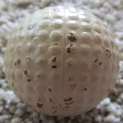 VINTAGE BRAMBLE GOLF BALL-SILVER KING WITH LARGER BUMPS-REPAINTED CIRCA 1934