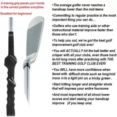 LEARNING BEGINNER OVERSIZE #5 IRON PRACTICE HITTING GOLF CLUB with Training Grip