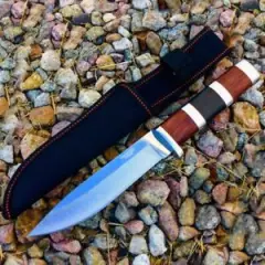 10" Defender Extreme Hunting Knife Stainless Steel Blade with Wood Handle