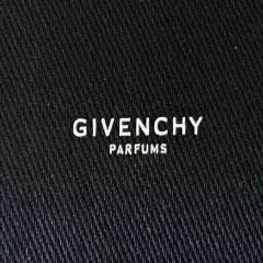 Authentic Givenchy Zipacross Black Cosmetic Makeup Bag Pouch Silvertone Hardware