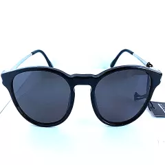 New Polarized Dunhill SRDH006 700P Black 52mm Round Men's Sunglasses G