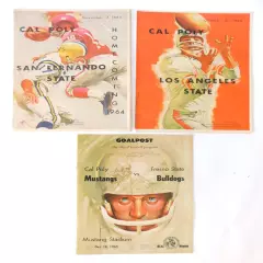 Lot of (15) Different 1962 to 1965 Cal-Poly College Football Programs