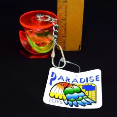 Paradise Toys SM Med Parrot Bird Acrylic Toy Rattle Cylinder Rings 322 Caitec