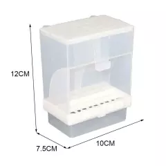 Mess Free Acrylic Auto Bird Cage Feeder Cup For Parrot Canary Cockatiel I6D9