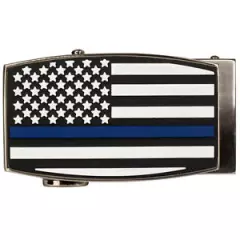 NEW Nexbelt Classic Series Aston PVC White/Black/Blue USA Flag Golf Belt Buckle