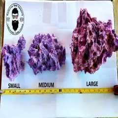 ARK Purple Dry Reef Rock Aragonite Base, Porous Aquariums Live FREE SHIPPING!!!