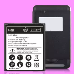 4600mAh Extended Slim Battery Wall Charger f Samsung Galaxy Amp Prime 3 SM-J337A