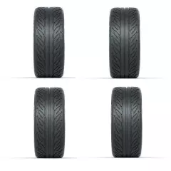 Golf Cart GTW 215/40-15 Fusion GTR DOT Street Tire | 22" Tall | Set of 4