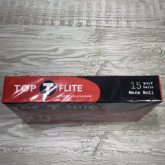 Top Flite XL Pure Distance Box of 15 More Roll Golf Balls, Brand New, Unopened