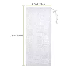 Thistle Seed Finch Feeder Bag Durable Hanging Mesh Sock with Drawstring Z9U5