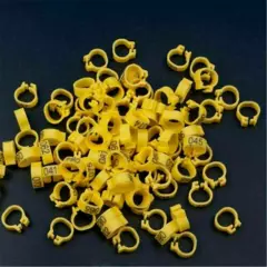 100PCS Bird Rings Leg Foot Bands For Pigeon Parrot Clip Rings Number 1-100