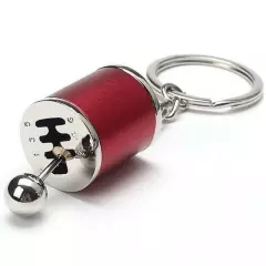 Creative Race Car Stalls Head Keychains Six-Speed Manual Shift Gear Keychain