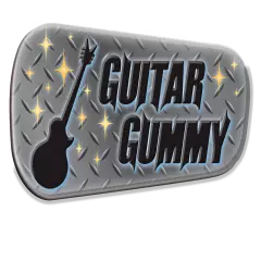 Guitar Gummy™ Guitar Strap Non Slip Grip Strips Pad *Prevent Neck Dive NEW Black