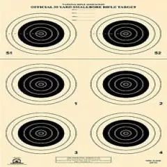 A-23/6 [A23/6] NRA Official 50 Yard Smallbore Rifle Target, on Tagboard (100)