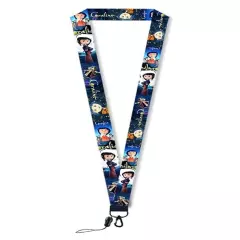 Coraline Movie Themed Lanyard ID Card Holder Keychain Neck Strap - Ship from US