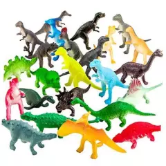 82 Piece Mini Dinosaur Toy Set for Dino Party Favor Supplies Birthday Cupcake 